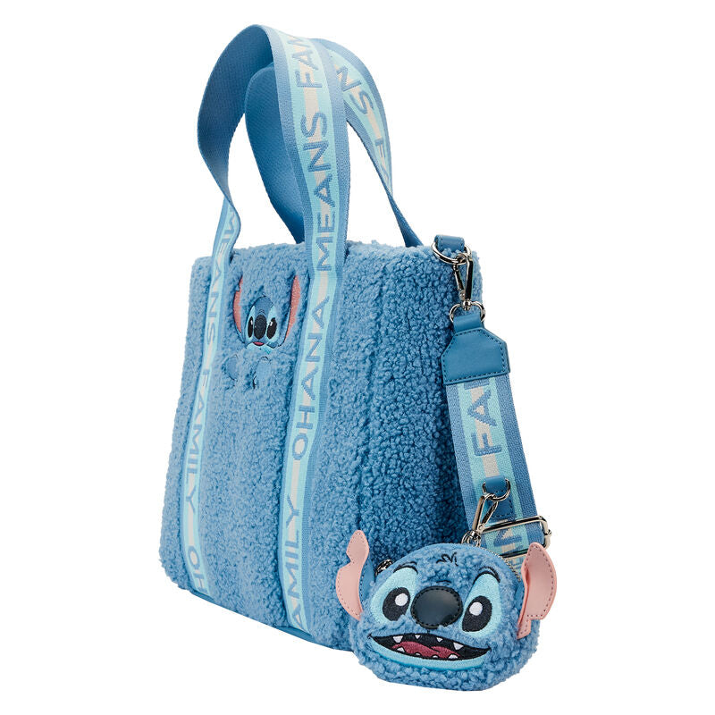 Loungefly Disney Stitch plush tote bag with coin bag Nerdscape