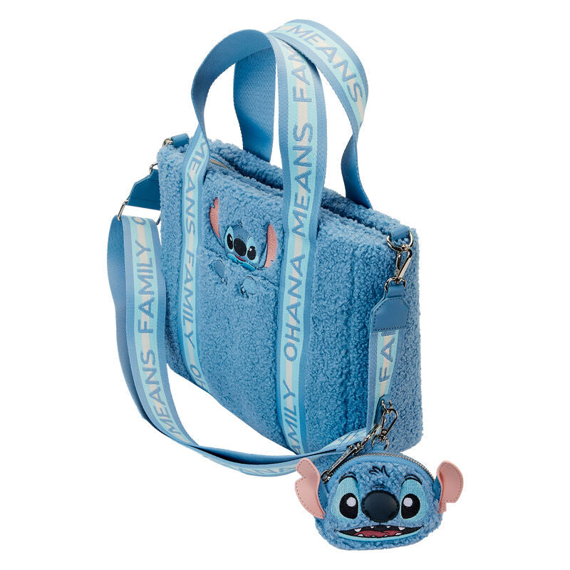 Loungefly Disney Stitch plush tote bag with coin bag Nerdscape