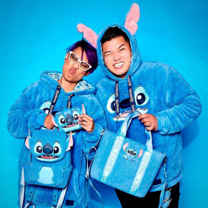 Loungefly Disney Stitch plush tote bag with coin bag Nerdscape