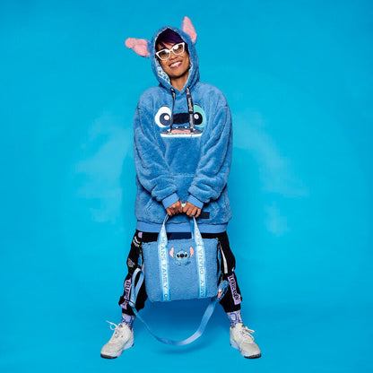 Loungefly Disney Stitch plush tote bag with coin bag Nerdscape