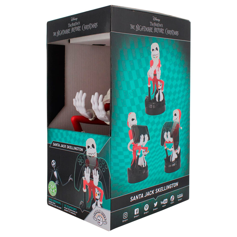 Disney Nightmare Before Christmas Santa Suit Jack clamping bracket Cable guy 20cm Nerdscape