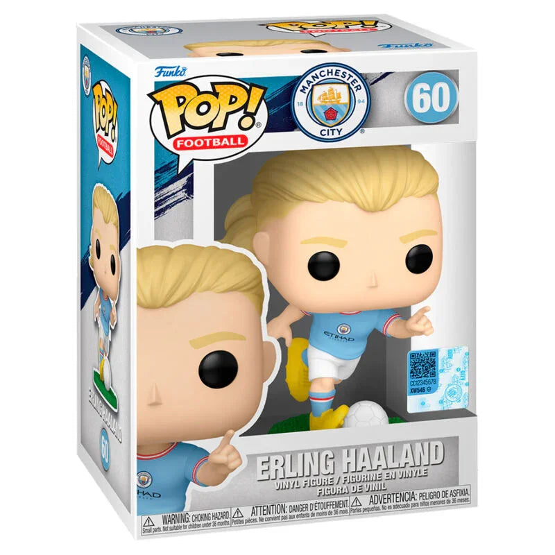 Funko Pop! Manchester City Erling Haaland - Figura da Collezione Vinyl Nerdscape