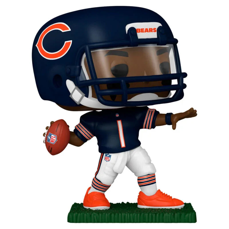 Funko Pop! NFL Bears Justin Fields - Figura da Collezione Vinyl Nerdscape
