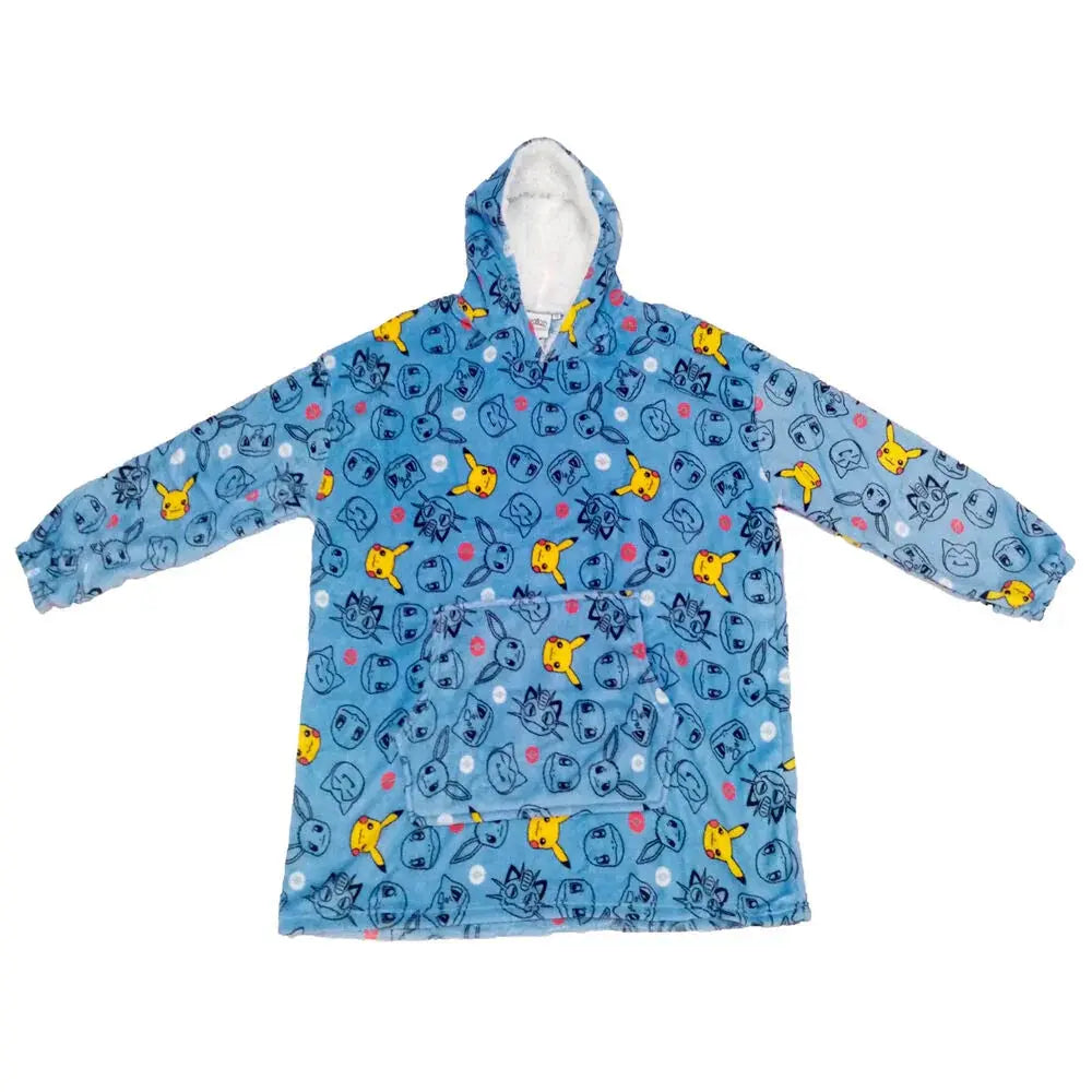 Pokemon oversize sweatshirt coat kids coral Nerdscape