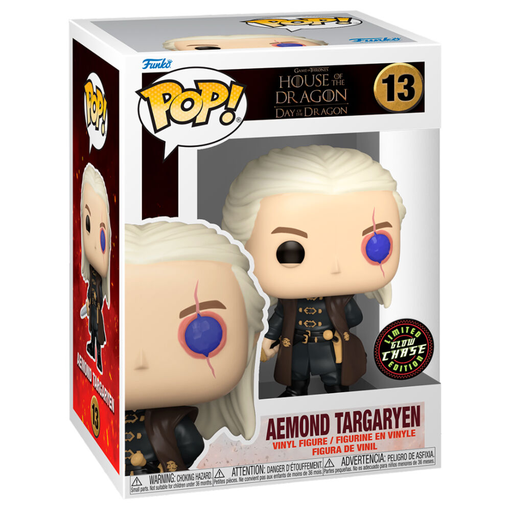 Funko Pop! House of the Dragon Aemond Targaryen 5 + 1 Chase - Figura da Collezione Vinyl Nerdscape