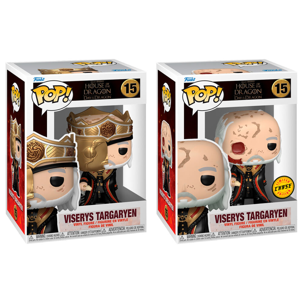 Funko Pop! House of the Dragon Viserys Targaryen 5 + 1 Chase - Figura da Collezione Vinyl Nerdscape