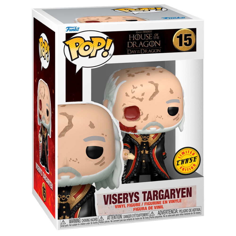 Funko Pop! House of the Dragon Viserys Targaryen 5 + 1 Chase - Figura da Collezione Vinyl Nerdscape