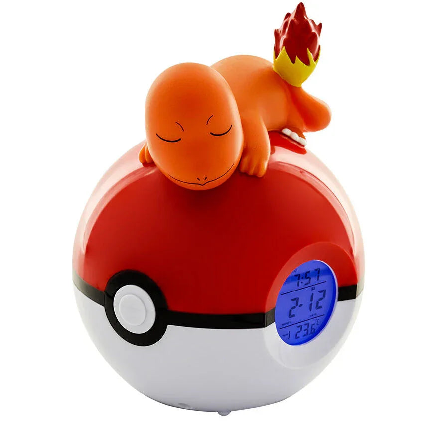 Pokemon Charmander Pokeball lamp alarm clock Nerdscape