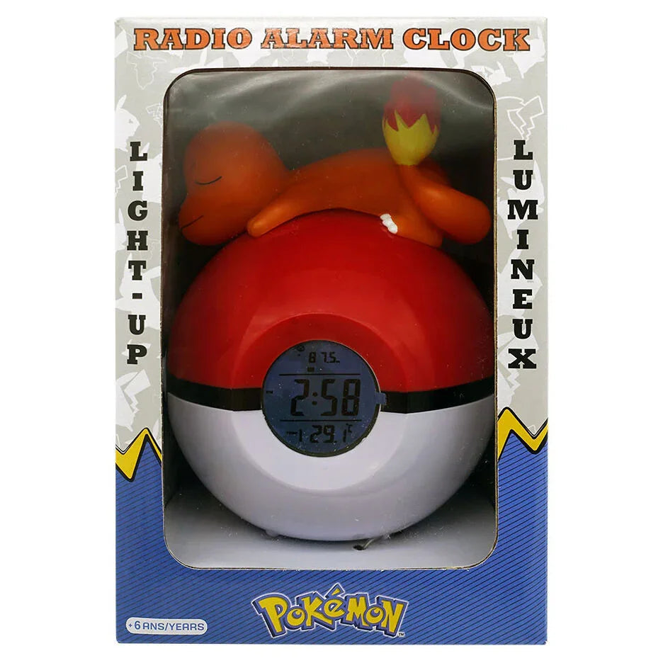 Pokemon Charmander Pokeball lamp alarm clock Nerdscape
