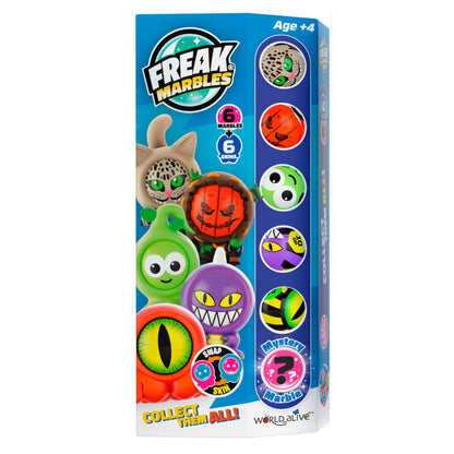 Freak Marbles Set 6 Marbles + Skin - Nerdscape Nerdscape