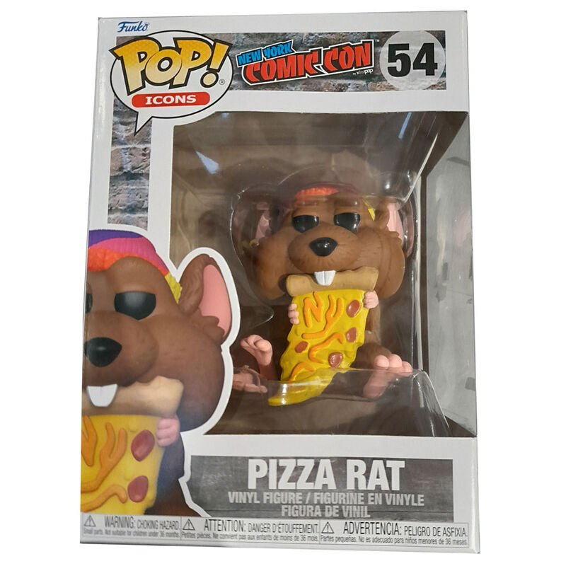 POP figure New York Comiccon Pizza Rat - Nerdscape