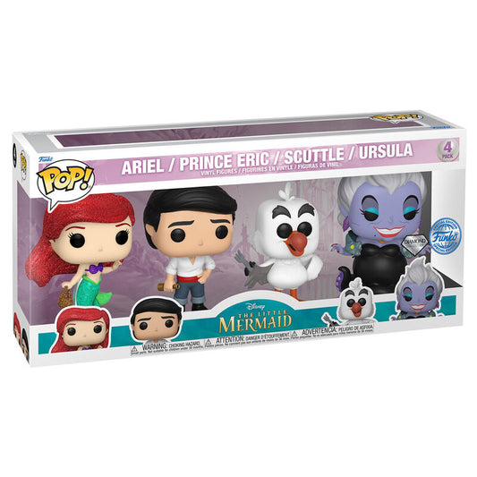 POP pack 4 Disney Little Mermaid Exclusive figures