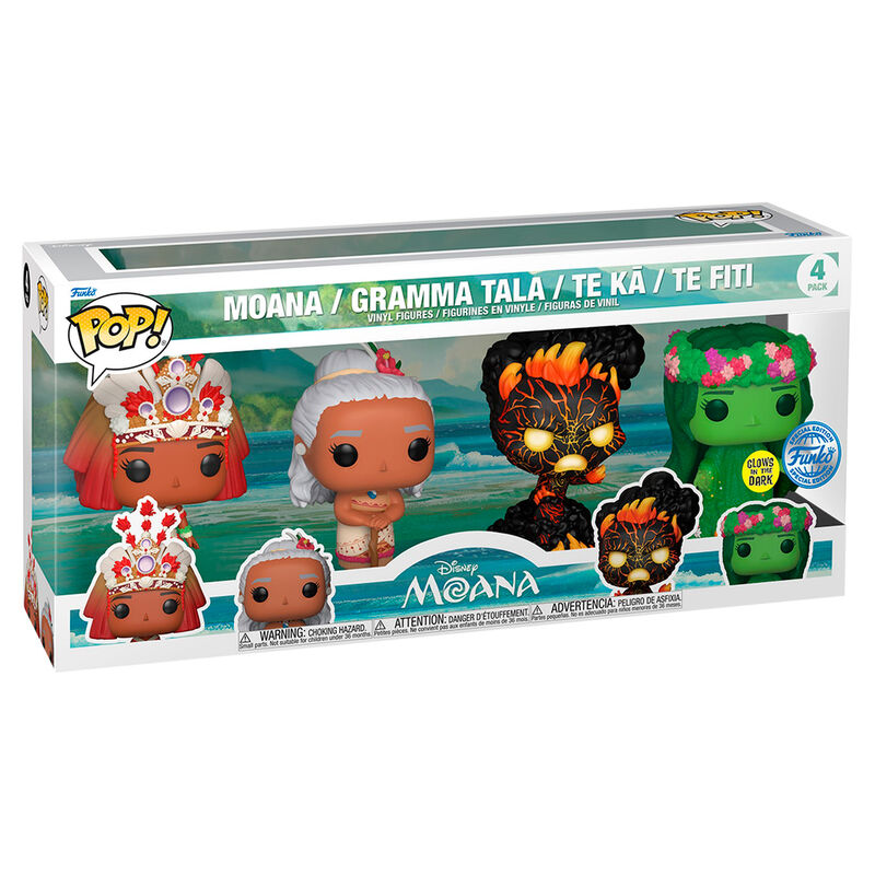 POP pack de 4 figurines exclusives Disney Vaiana Moana