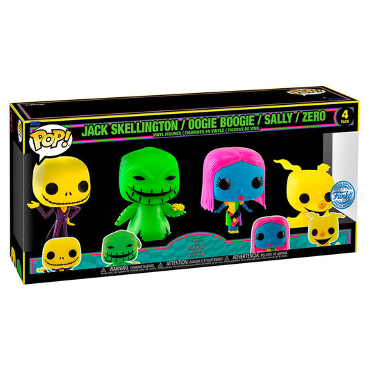 POP pack de 4 figurines exclusives Disney L'Étrange Noël de Monsieur Jack