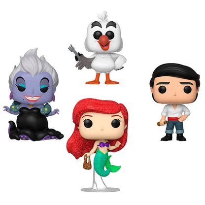 Funko Pop! Ariel, Eric, Scuttle e Ursula La Sirenetta Pack 4 Figure da Collezione Vinyl - Nerdscape Nerdscape