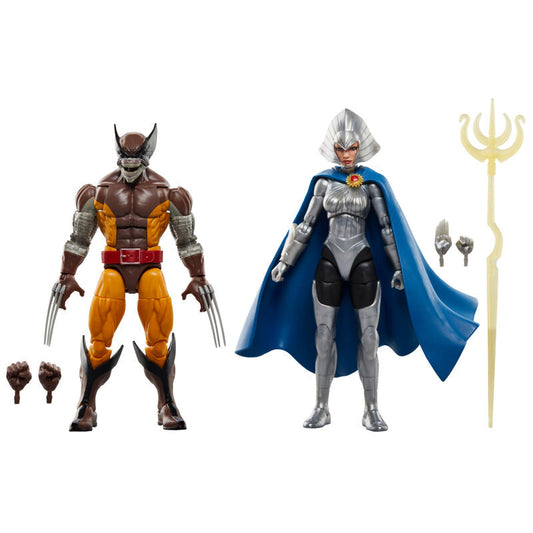 Marvel Legends Series Wolverine & Lilandra Neramani pack figures 15cm Nerdscape
