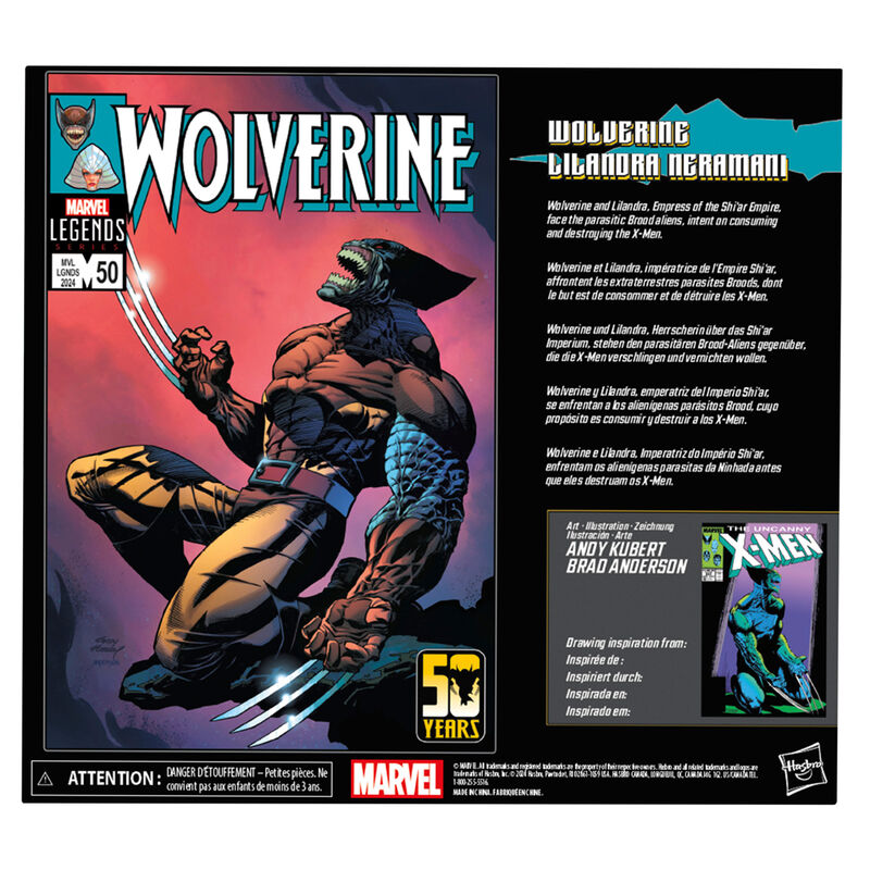 Marvel Legends Series Wolverine & Lilandra Neramani pack figures 15cm Nerdscape