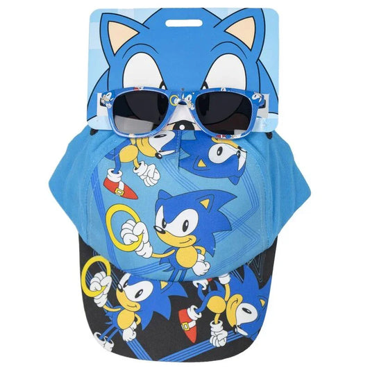 Ensemble casquette et lunettes de soleil Sonic le Hérisson