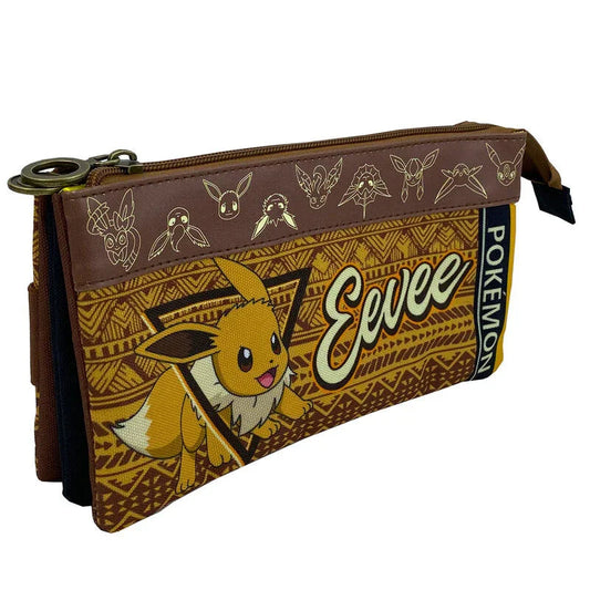 Pokemon Eevee adaptable triple pencil case Nerdscape
