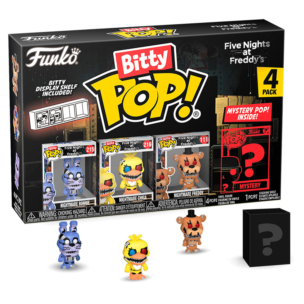 Funko Pop! Five Nights at Freddy's Nightmare Bonnie - Figura da Collezione Vinyl 4 pezzi Blister Bitty POP Nerdscape