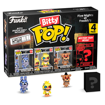 Funko Pop! Five Nights at Freddy's Nightmare Bonnie - Figura da Collezione Vinyl 4 pezzi Blister Bitty POP Nerdscape