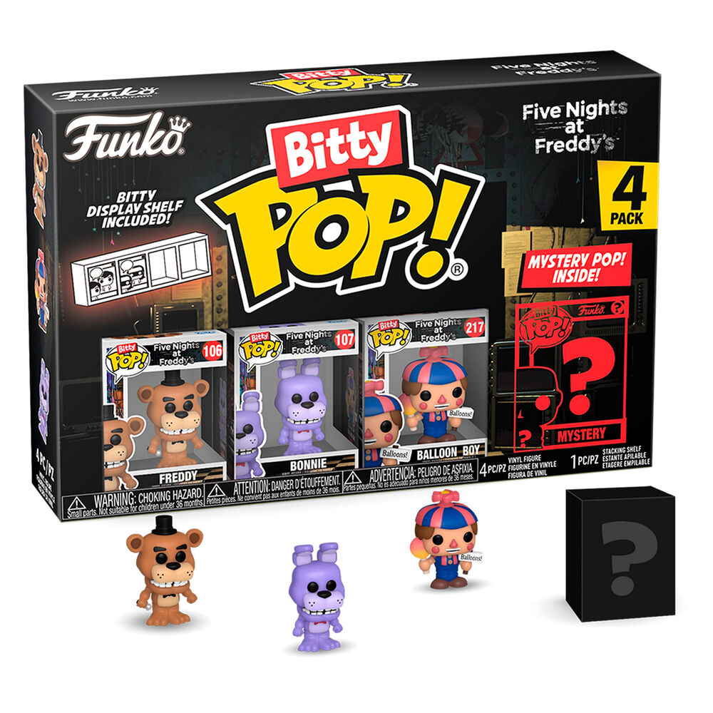 Funko Pop! Five Nights at Freddy's Freddy - Figura da Collezione Vinyl 4 pezzi Bitty POP Blister Nerdscape
