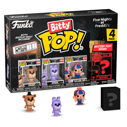 Funko Pop! Five Nights at Freddy's Freddy - Figura da Collezione Vinyl 4 pezzi Bitty POP Blister Nerdscape