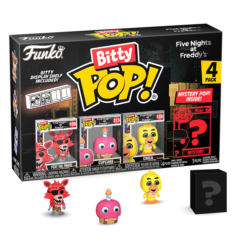 Funko Pop! Five Nights at Freddy's Foxy - Figura da Collezione Vinyl 4 pezzi Blister Nerdscape