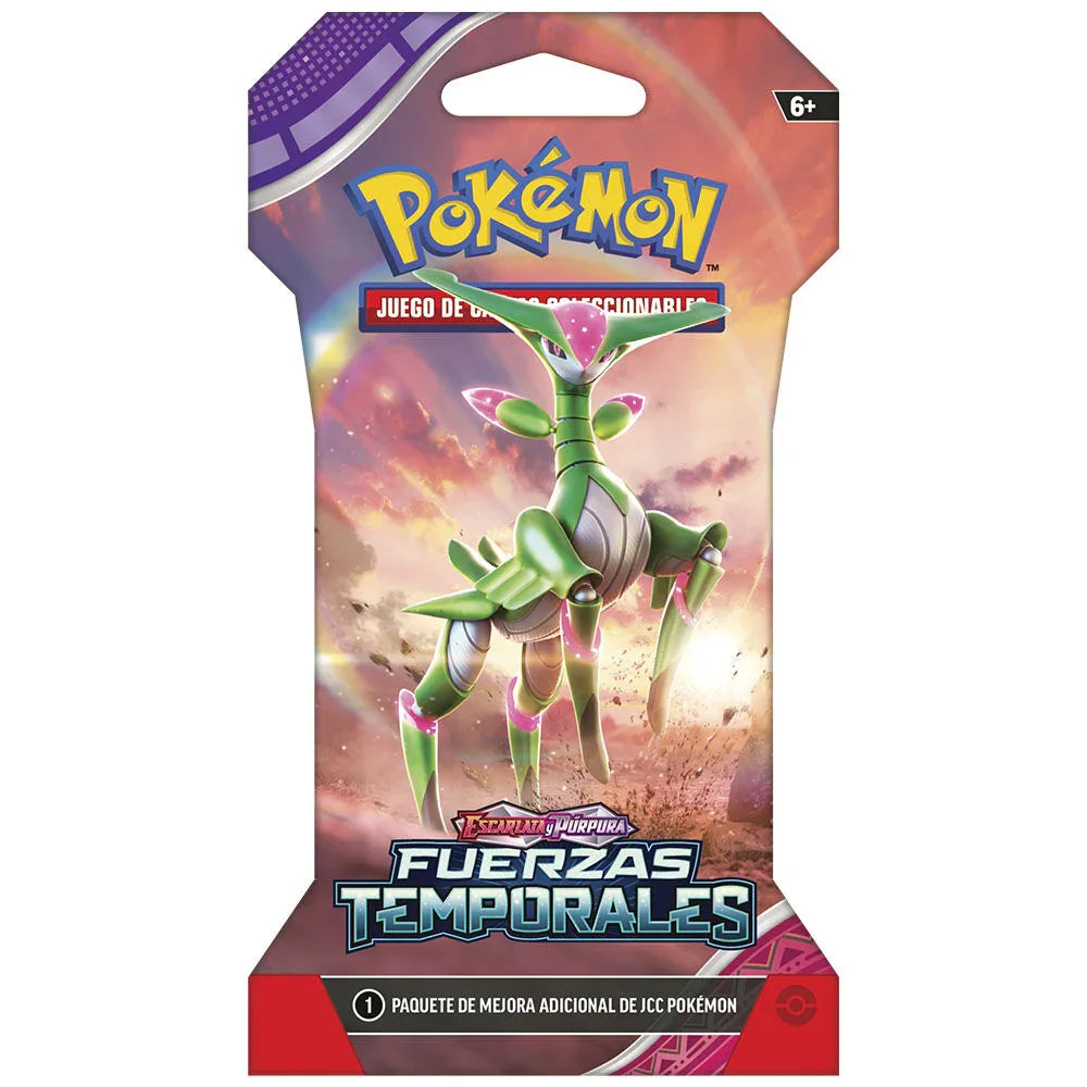 Spanish Pokemon Scarlet & Purple Temporary Forces collectible card game envelope Nerdscape