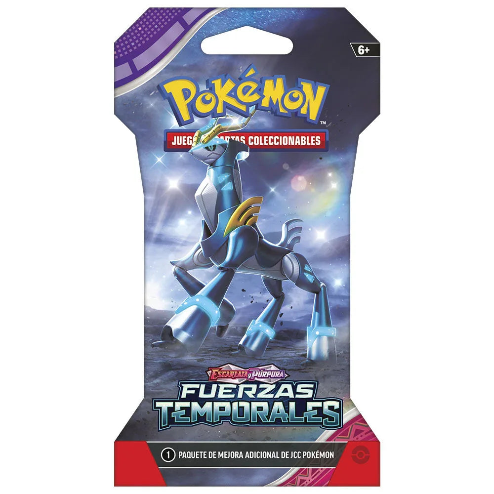 Spanish Pokemon Scarlet & Purple Temporary Forces collectible card game envelope Nerdscape