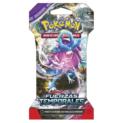 Spanish Pokemon Scarlet & Purple Temporary Forces collectible card game envelope Nerdscape