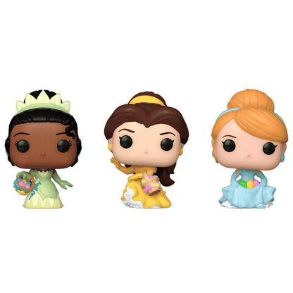 Carrot Pocket POP blister 3 figures Disney Princess Cinderella Tiana Bella easter Nerdscape