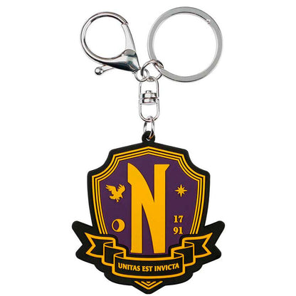 Wednesday Emblem keychain Nerdscape
