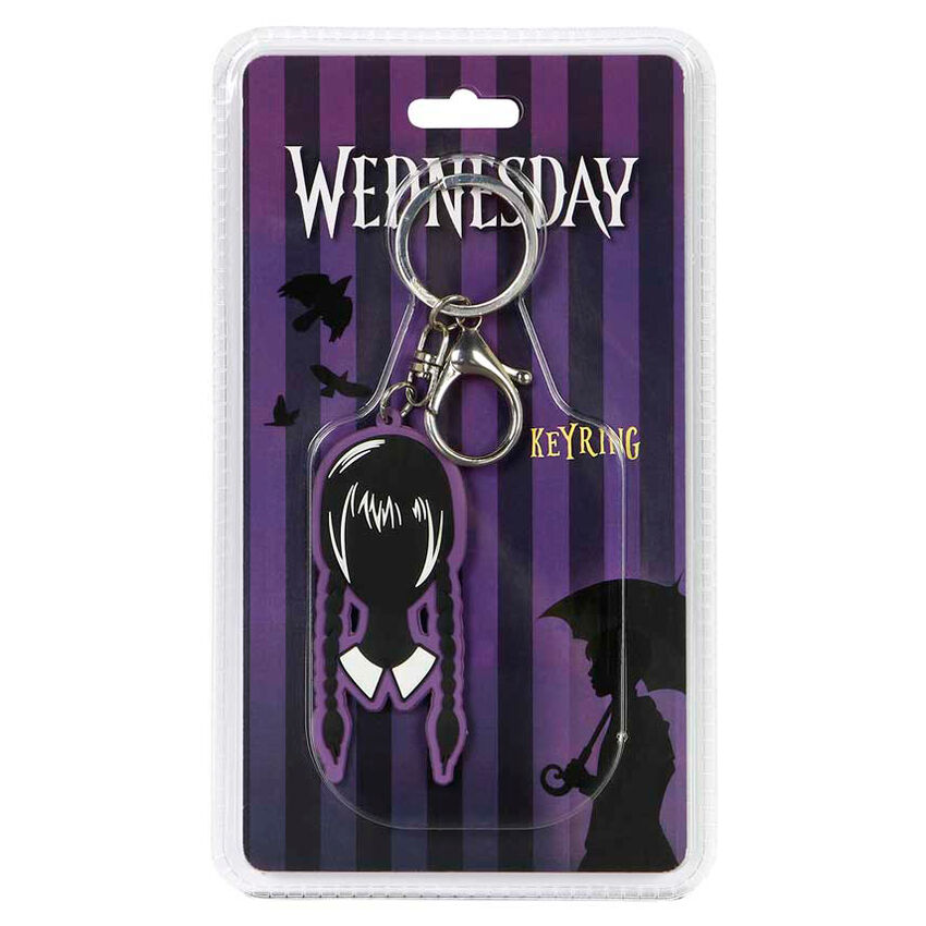 Wednesday Head keychain Nerdscape