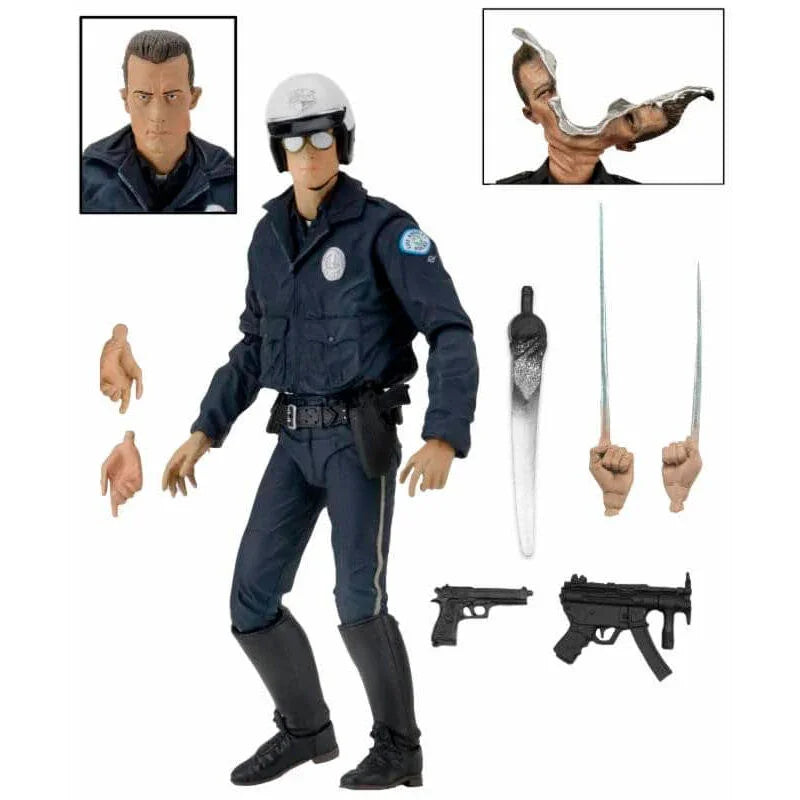 Terminator 2 T-1000 Police Motorised - Figura da Collezione 18cm - Nerdscape Nerdscape