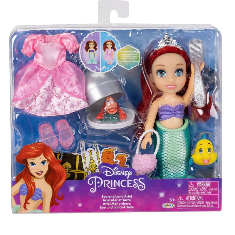 Disney The Little Mermaid Land and Sea Ariel doll 15cm Nerdscape