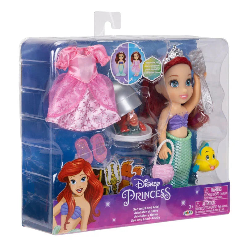 Disney The Little Mermaid Land and Sea Ariel doll 15cm Nerdscape