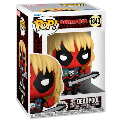 Funko Pop! Marvel Deadpool Heavy Metal - Figura da Collezione Vinyl Nerdscape