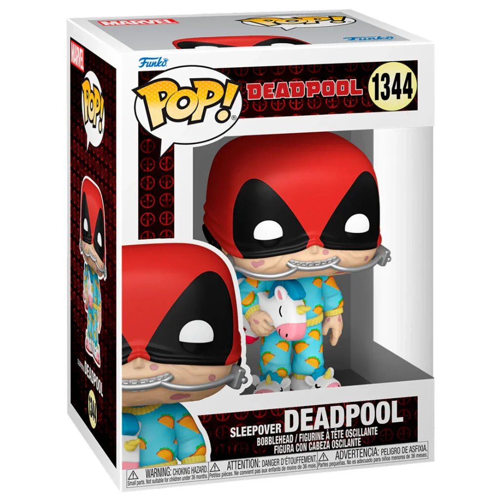 Funko Pop! Marvel Deadpool Sleepover - Figura da Collezione Vinyl Nerdscape