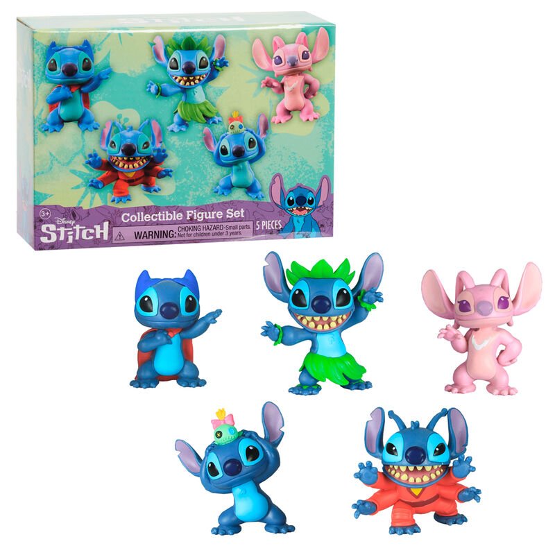Disney Stitch pack 5 figures 7cm - Nerdscape