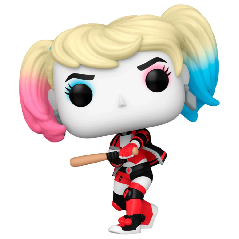 POP figure DC Comics Harley Quinn with Bat Nerdscape