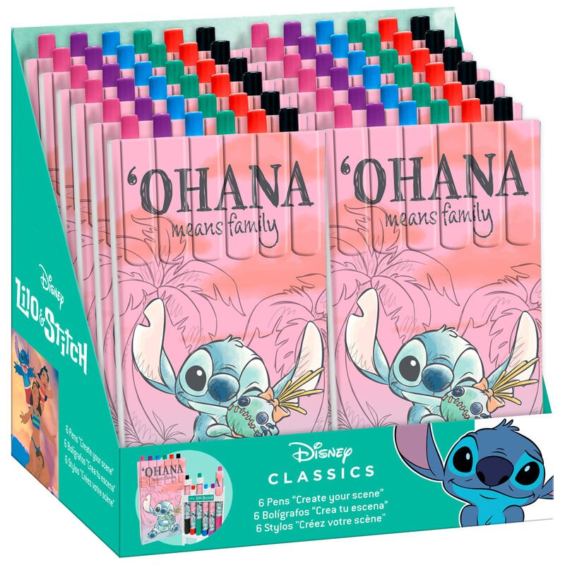 Disney Stitch blister 6 pens - Nerdscape
