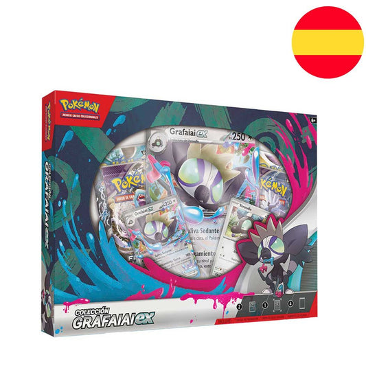 Spanish Pokemon Grafaiai EX trading card game box