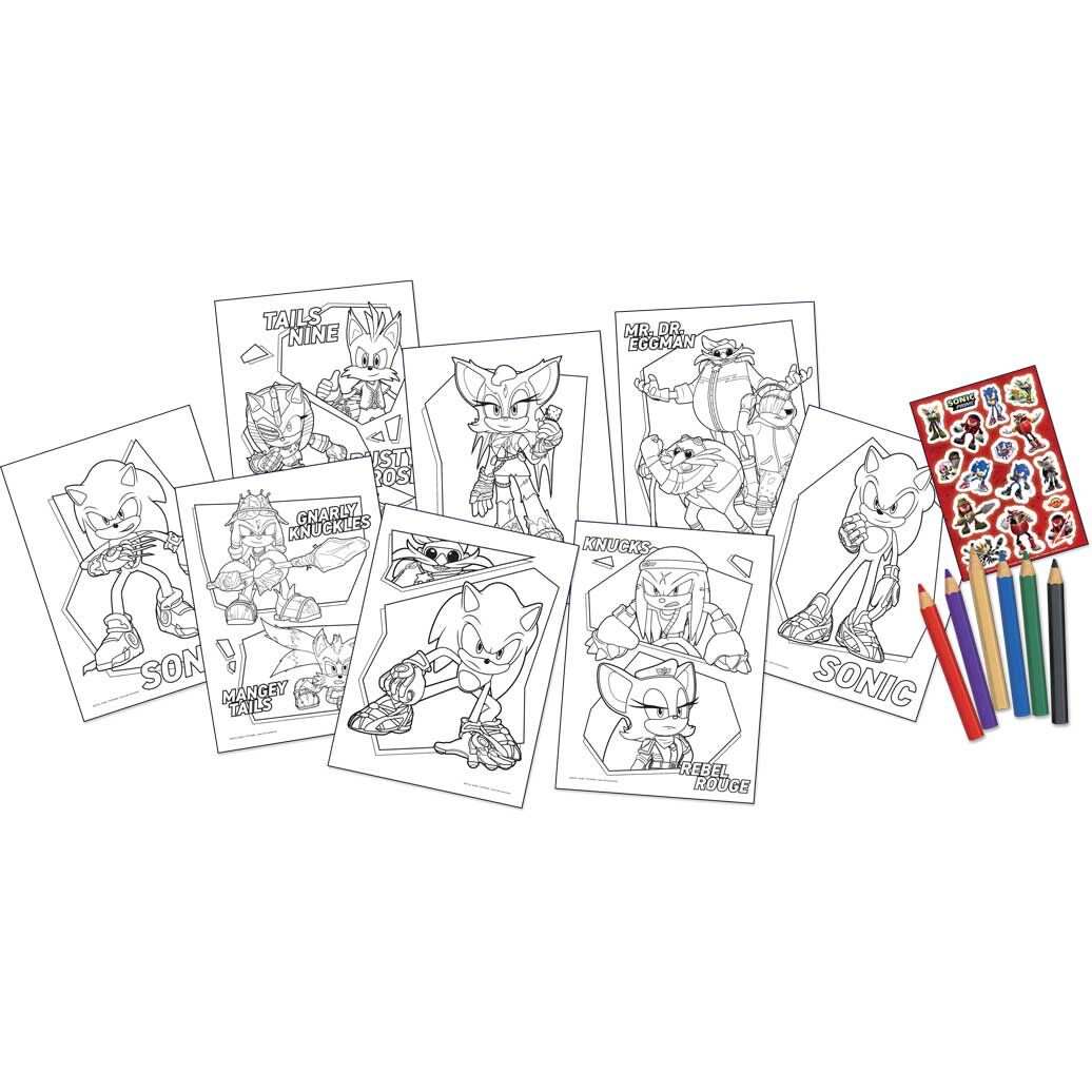 Sonic Prime coloring set Nerdscape