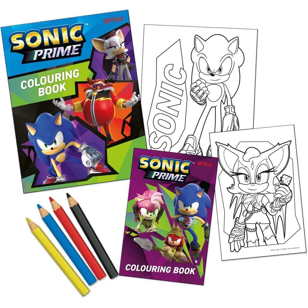 Sonic Prime coloring set Nerdscape