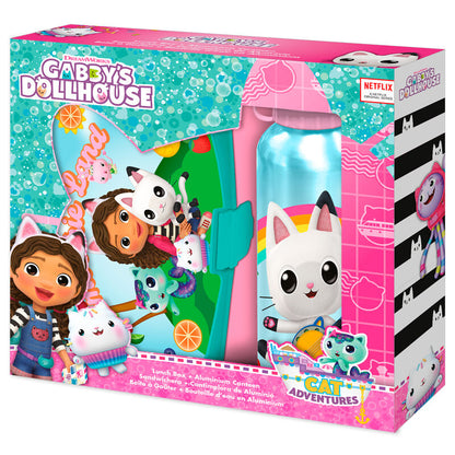 Gabbys Dollhouse lunch box + aluminium bottle set 500ml Nerdscape