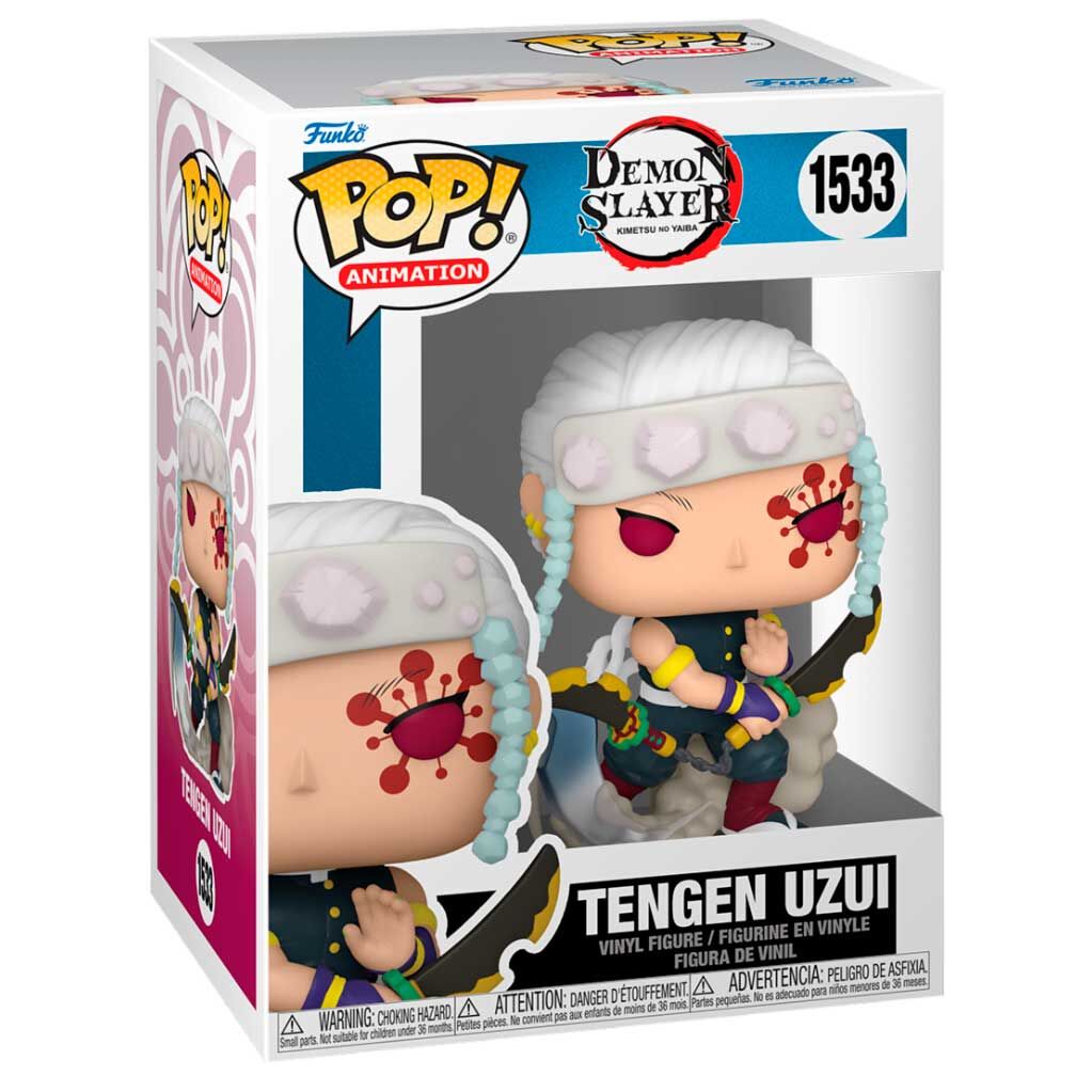 Funko Pop! Demon Slayer Kimetsu no Yaiba Tengen Uzui 5 + 1 Chase - Figura da Collezione Vinyl Nerdscape