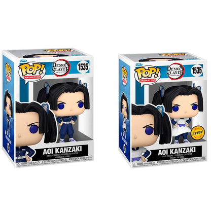 Funko Pop! Demon Slayer Kimetsu no Yaiba Aoi Kanzaki 5 + 1 Chase - Figura da Collezione Vinyl Nerdscape