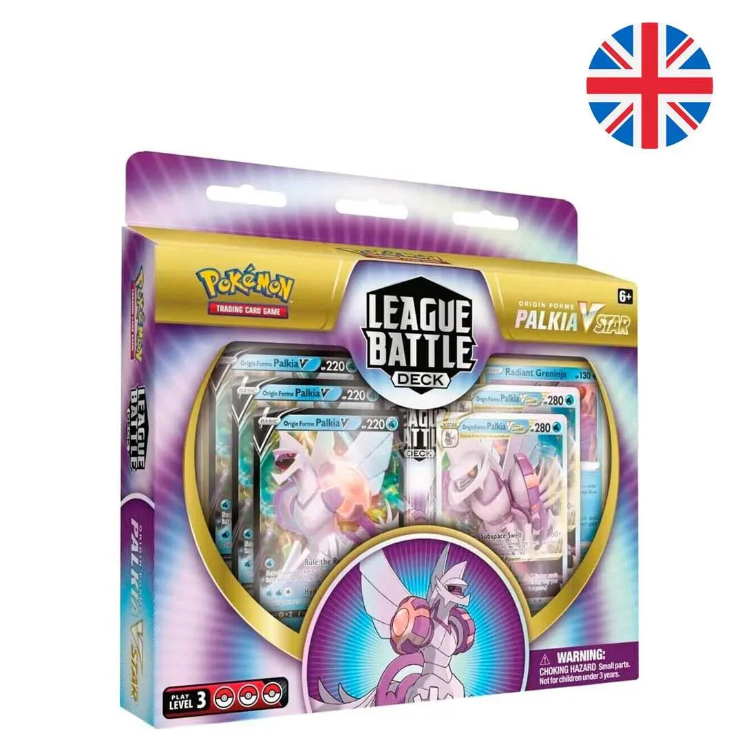 English Pokemon Palkia Vstar League Battle Deck Collectible card game blister Nerdscape