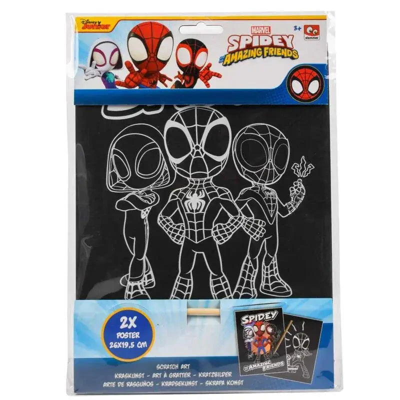 Marvel Spiderman scratching set Nerdscape